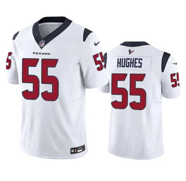 Men & Women & Youth Houston Texans #55 Jerry Hughes White 2023 F.U.S.E Vapor Untouchable Stitched Football Jersey